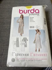 Womens ‘young’ Burda Dress Long And Short Sleeve.  Uncut Pattern