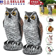 2PCS Owl Decoy Statue Protect