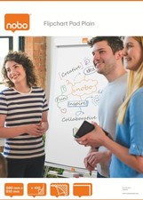 Nobo Flipchart Pad Plain A1 100 Sheets Pack 2 34633681