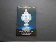 RACECARD:  CHELTENHAM FESTIVAL TUESDAY 13TH MARCH 1990 WATERTFORD CRYSTAL DAY