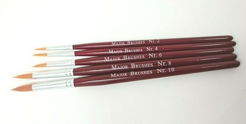 Major brushes red synthetic - brushes,