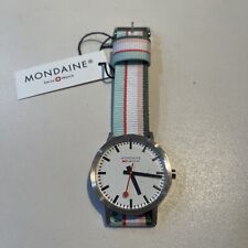 Mondaine Official Swiss Railways SBB CFF FFS 30360 Watch Blue Sports Strap