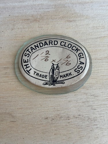 Flat oval bevelled clock - oval,