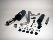 Jetex Performance Aluminised Steel Half Exhaust 80mm Tips for VW Scirocco MK2