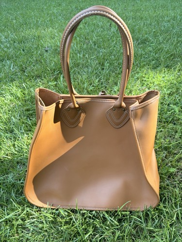 Bean brown leather tote - l.l.,