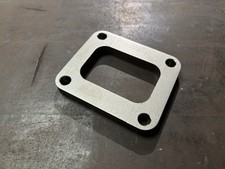 T4 Turbo Flange, 12mm 316 Marine Grade Stainless Steel, Through Holes