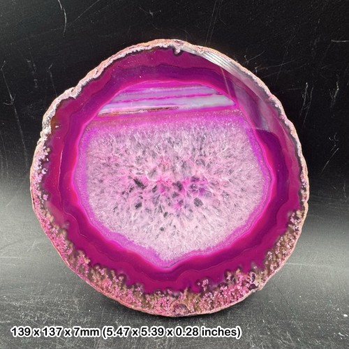 Agate slice inch - inch, natural