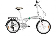Falcon Go-to Unisex 20" Wheel 7-Speed Compact Alloy Folding Bike - White A