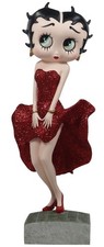 Betty Boop Posing Red Glitter Dress 29.5cm Figurine