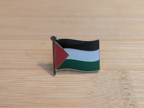 Large palestine waving - waving, flag