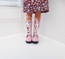 Fashion Doll Boots Red Pink