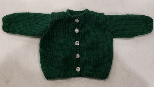 Hand knit doll - hand, sweater/