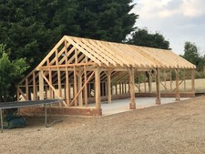 4 Bay Oak Framed Garage Kit -