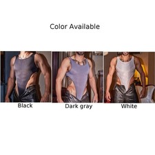 Mens see through elastic