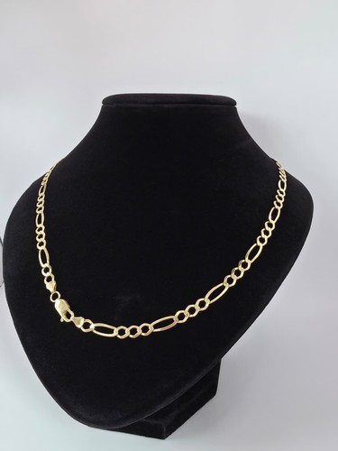 9ct gold figaro chain - 9ct,