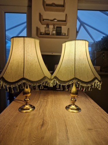 Pair vintage brass - pair, of