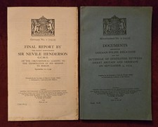 DOCUMENTS CONCERNING GERMAN-POLISH RELATIONS 1939 – Lot Of 2 WWII HMSO Papers