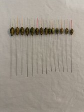 Vintage Drennan Turbo River Canal Fine Tip Match Fishing Pole Floats Wire Stem