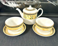 Wedgwood India Teapot and Teacup Bone China Set 1 Teapot 2 Cups 2 Saucers