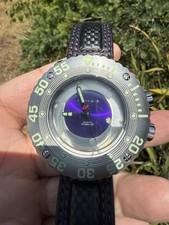 ANDROID (USA) AD733 GAUGE  55MM SHUTTER DIAL PURPLE AUTOMATIC WATCH HARD TO FIND