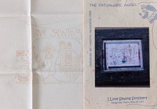 Lynette Anderson pre printed Stitchery panel. I love Sewing Stitchery