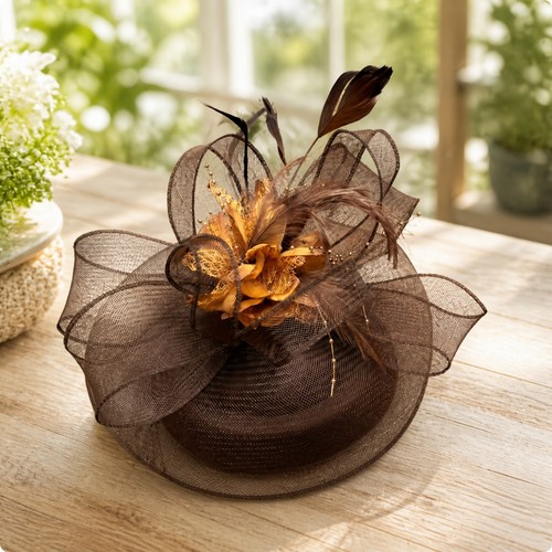 Fascinator elegant headpiece - fascinator,