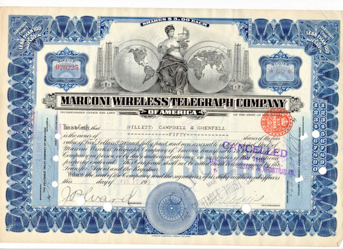 Canceled marconi wireless - marconi,