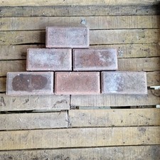 40no Reclaimed Red Concrete Paving Blocks Sets New Old Stock 200 x 100 x 50mm