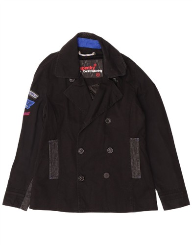 Superdry mens graphic pea coat - superdry,