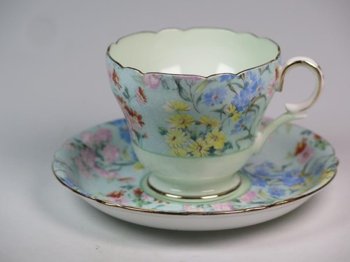 Vintage shelley bone china cup - shelley,