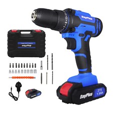 New Cordless Drill Screwdriver 21V 45Nm Electric Drilling Machine with Battery