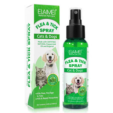 Flea & Tick Spray for Dogs & Cats 100ml for Dry, Itchy & Irritated Skin -Natural