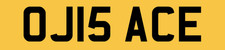 OJ NUMBER PLATE PRIVATE