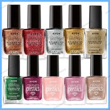 Avon Crushed Crystals & Sparkling Crystals Nail Polish Enamel 10ml Glitter