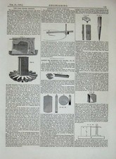 Old Antique Print 1876