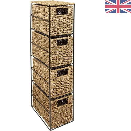 Elegant drawer seagrass - elegant, 4-drawer