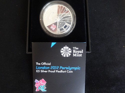 2012 silver proof piedfort 5 - silver, £5