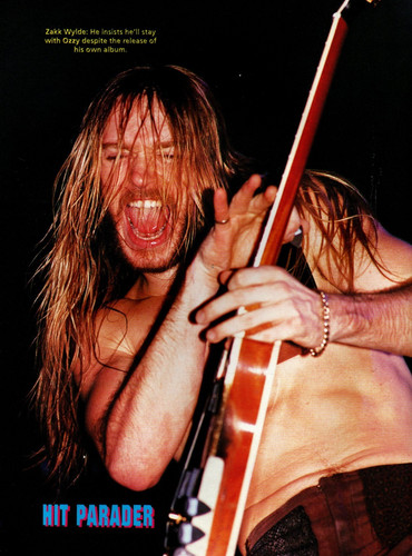 Vtg 90s zakk wylde - wylde, magazine