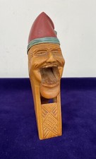 Vintage Character Hand Carved/ Hand Painted Wooden Nutcracker (Black Forest) (B)
