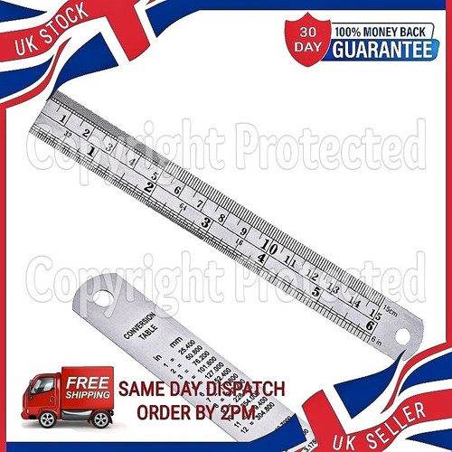 Metal stainless steel ruler - metal,