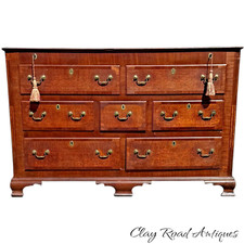 antique George III banded oak