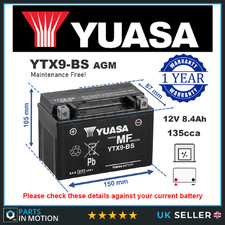 Genuine Yuasa YTX9-BS High