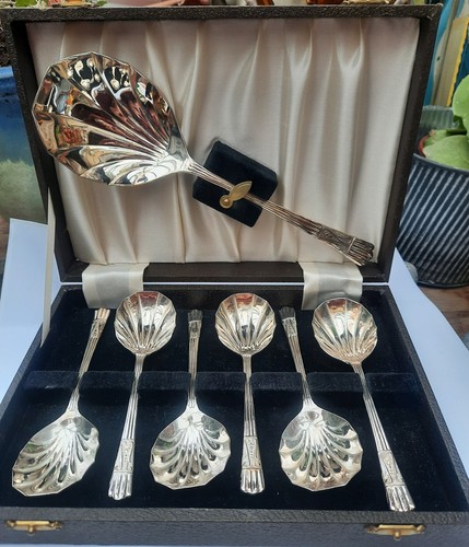 Dessert spoon set vintage - spoon,