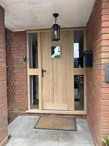 Solid oak hardwood entrance - solid,