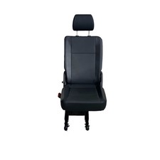 Black leather rear left seat -