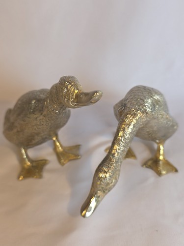Heavy vintage pair brass - heavy,