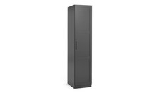 Habitat Munich Panelled 1 Door Wardrobe Anthracite Tall Storage Modern