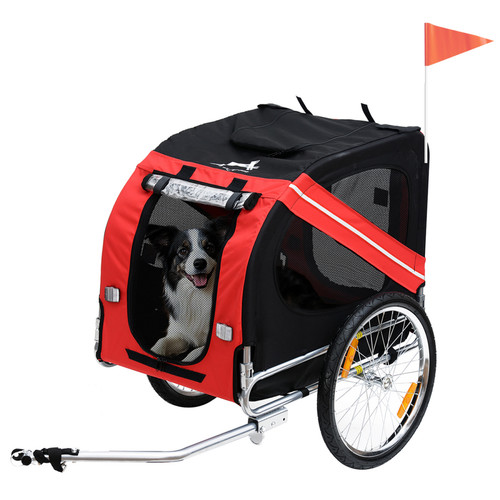 Pet bicycle trailer dog cat - dog,