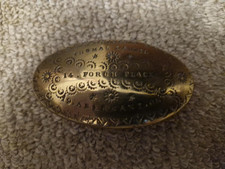 Antique Welsh brass engraved