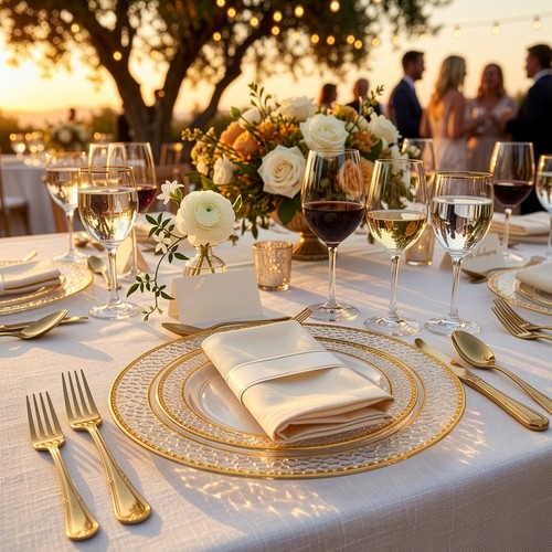 Set transparent plates - set,